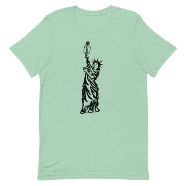 Click to buy Statue of Liberty Men's Pickleball Shirt
