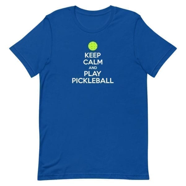 click to buy Keep Calm and Play Pickleball Men's Shirt
