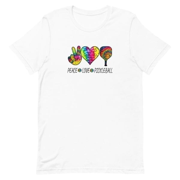 click to buy Peace Love and Pickleball Shirt for Men