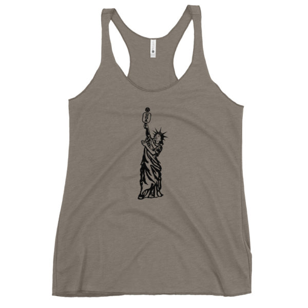 Click to buy Statue of Pickleball Ladies Tank Top