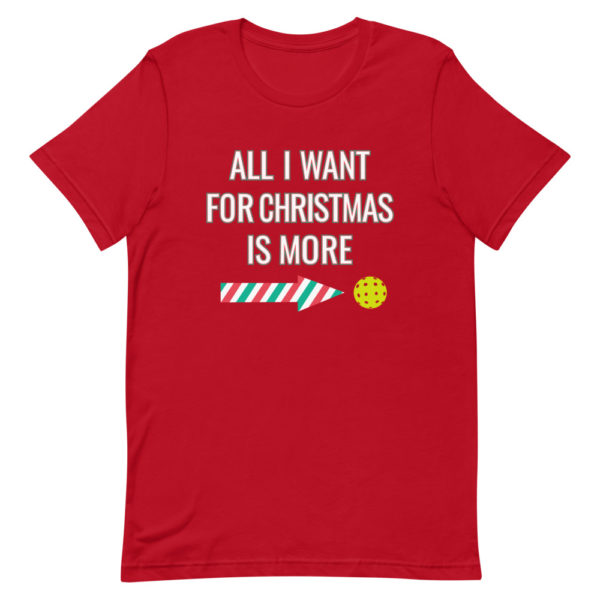 Click to buy this Christmas Pickleball Unisex Gift Shirt