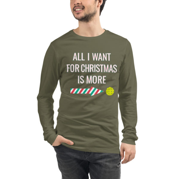 Click to buy Christmas Pickleball Unisex Long Sleeve Tee