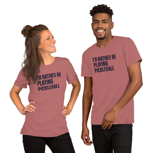 Click to buy I'd Rather Be Playing Pickleball Tee - Inner Game of Pickleball