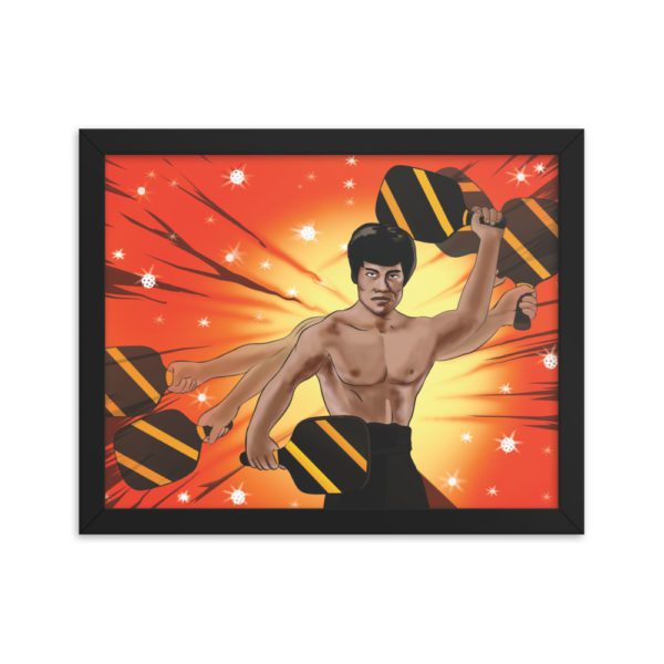 Click to buy this Bruce Lee Hands Pickleball Poster